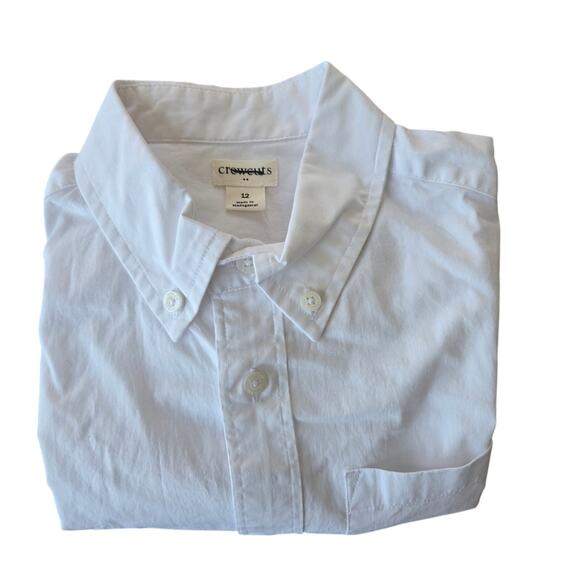 J. Crew Factory Crewcuts Kids' Long-Sleeve Flex Washed Shirt Size 12 NWT - Picture 1 of 7